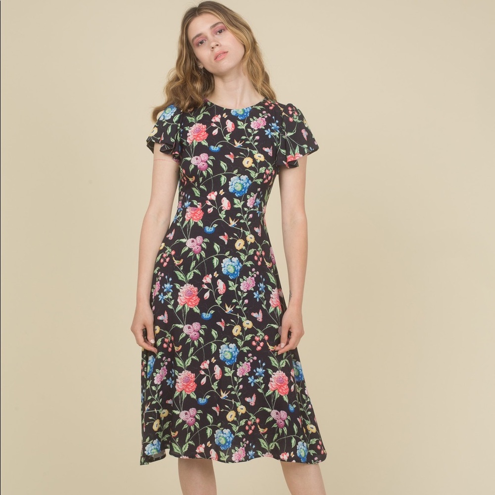 Samantha Pleet Honor Dress in Wallpaper